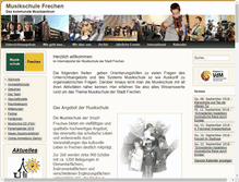 Tablet Screenshot of musikschule-frechen.de